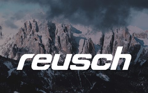 Mountain range image with Reusch Logo
