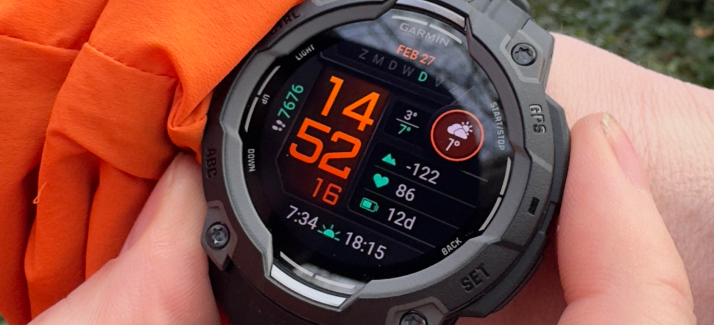 An image of a person wearing a Garmin watch 