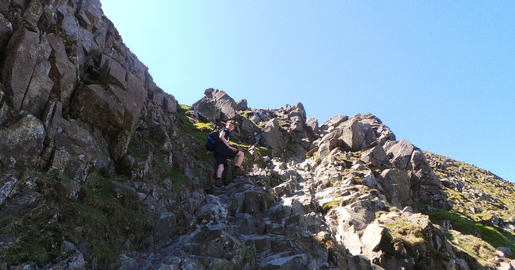 An image of people scrambling
