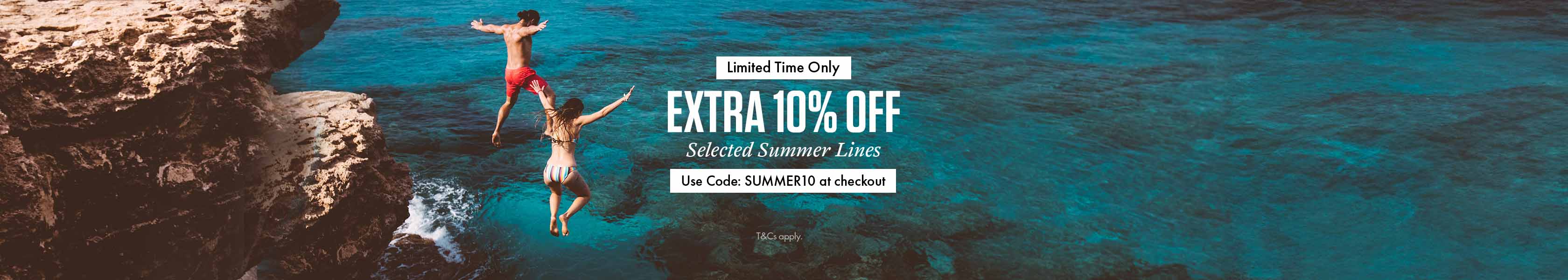 Shop additional 10% off of selected summer sale