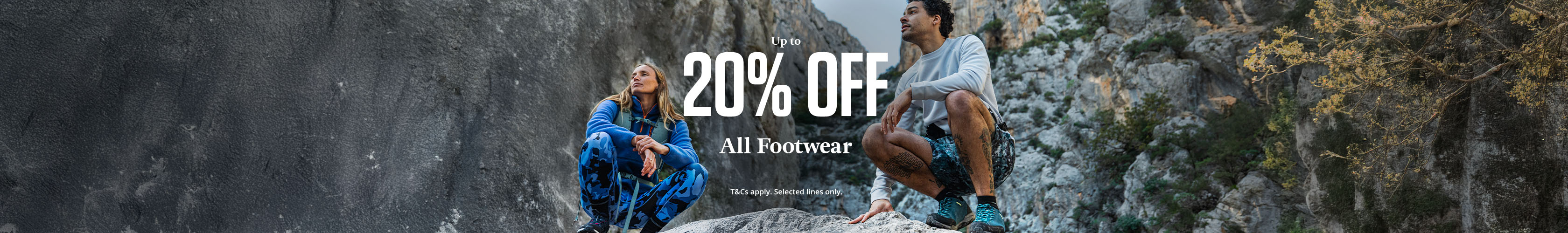 Shop up to 20% off all footwear