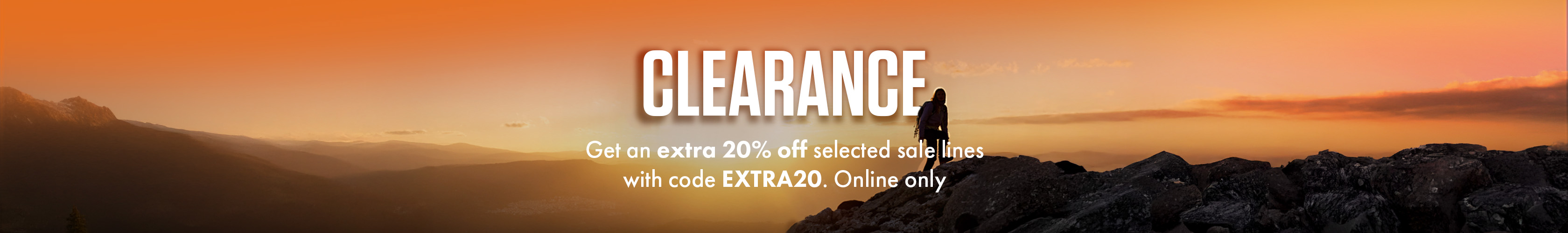 Shop clearance extra 20%