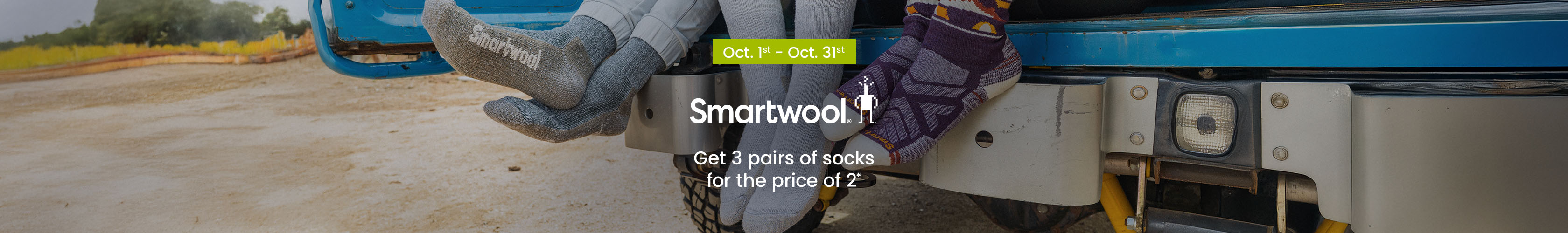 Shop Socktober. 3 for 2 on selected Smartwool socks. 