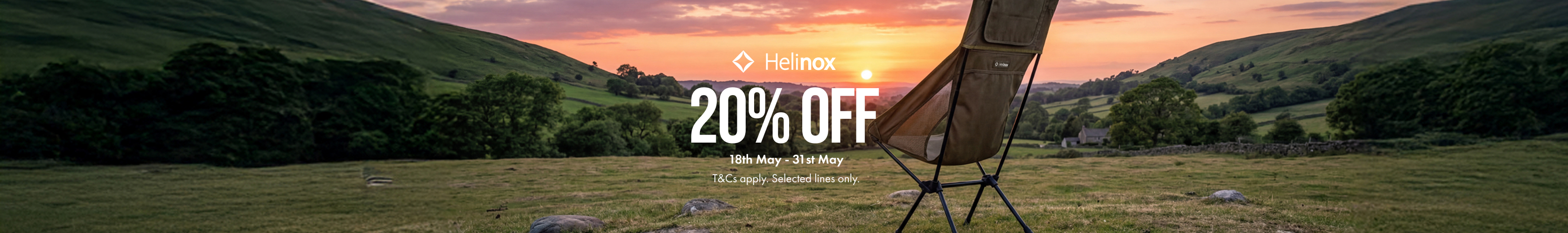 Shop Helinox offer up to 20% off for a limited time only