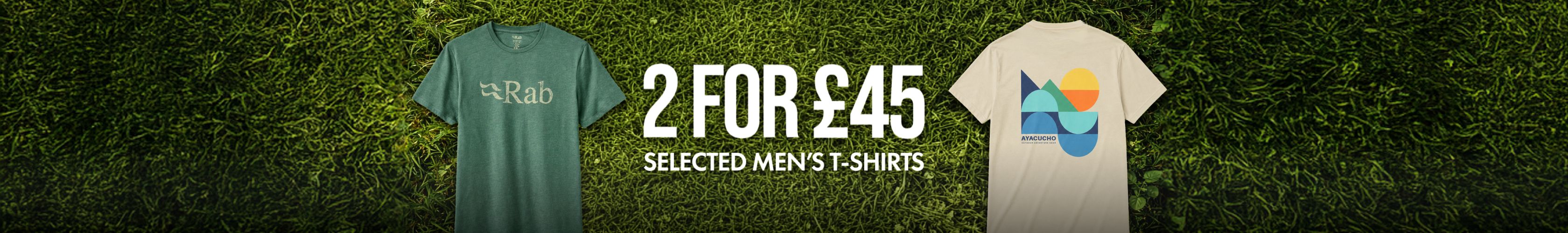 Shop 2 for £45 T-shirt offer