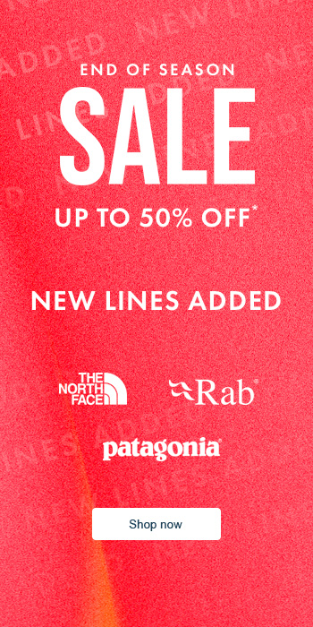 Shop up to 50% off end of season sale on Snow and Rock