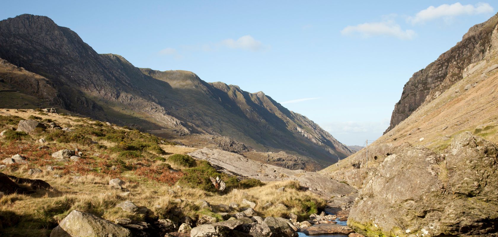 An image of the boulders in Llanberis 