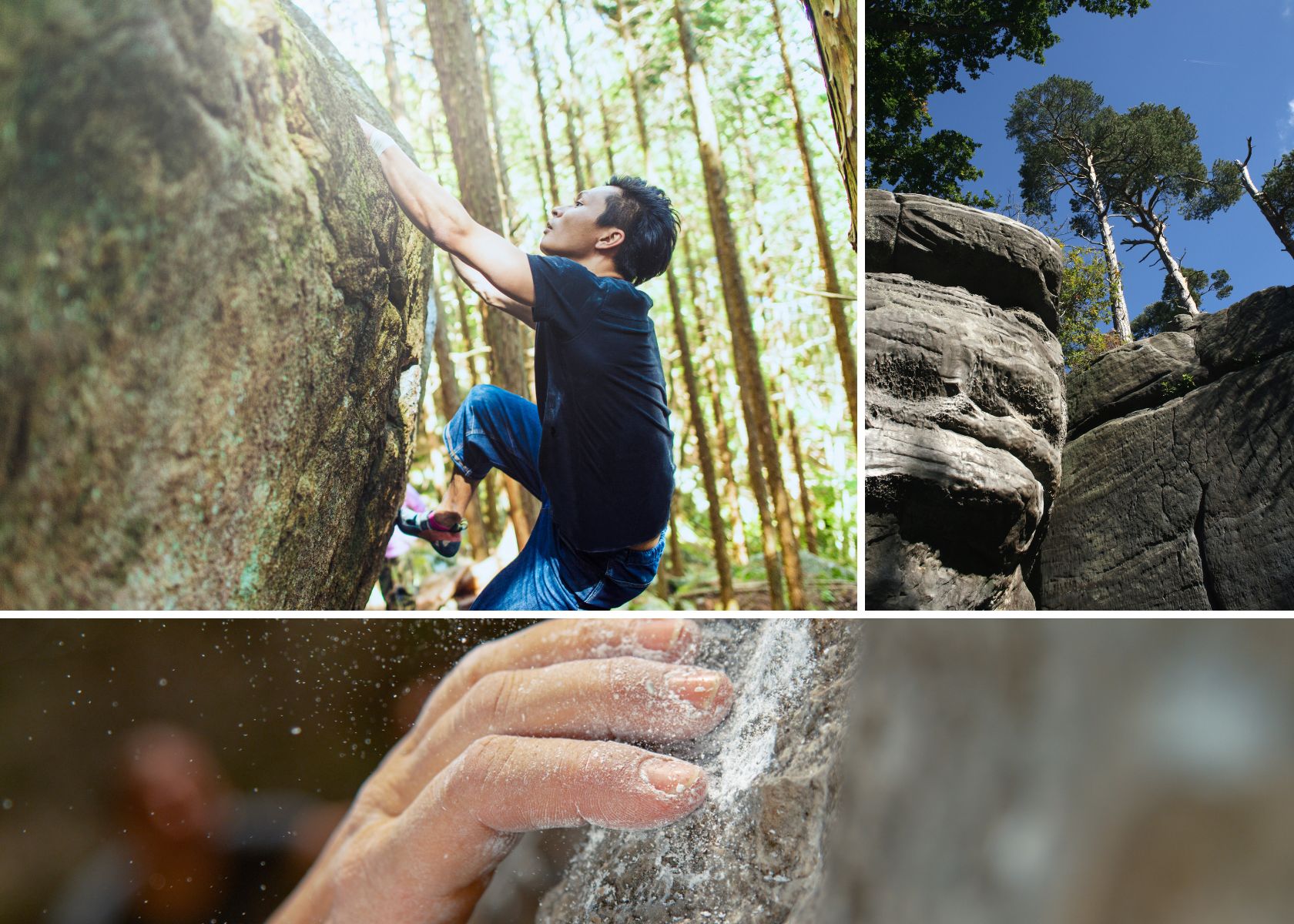 People bouldering at Sandstone