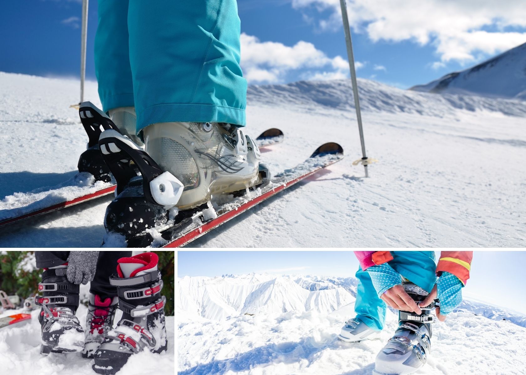 An image of people wearing ski boots 
