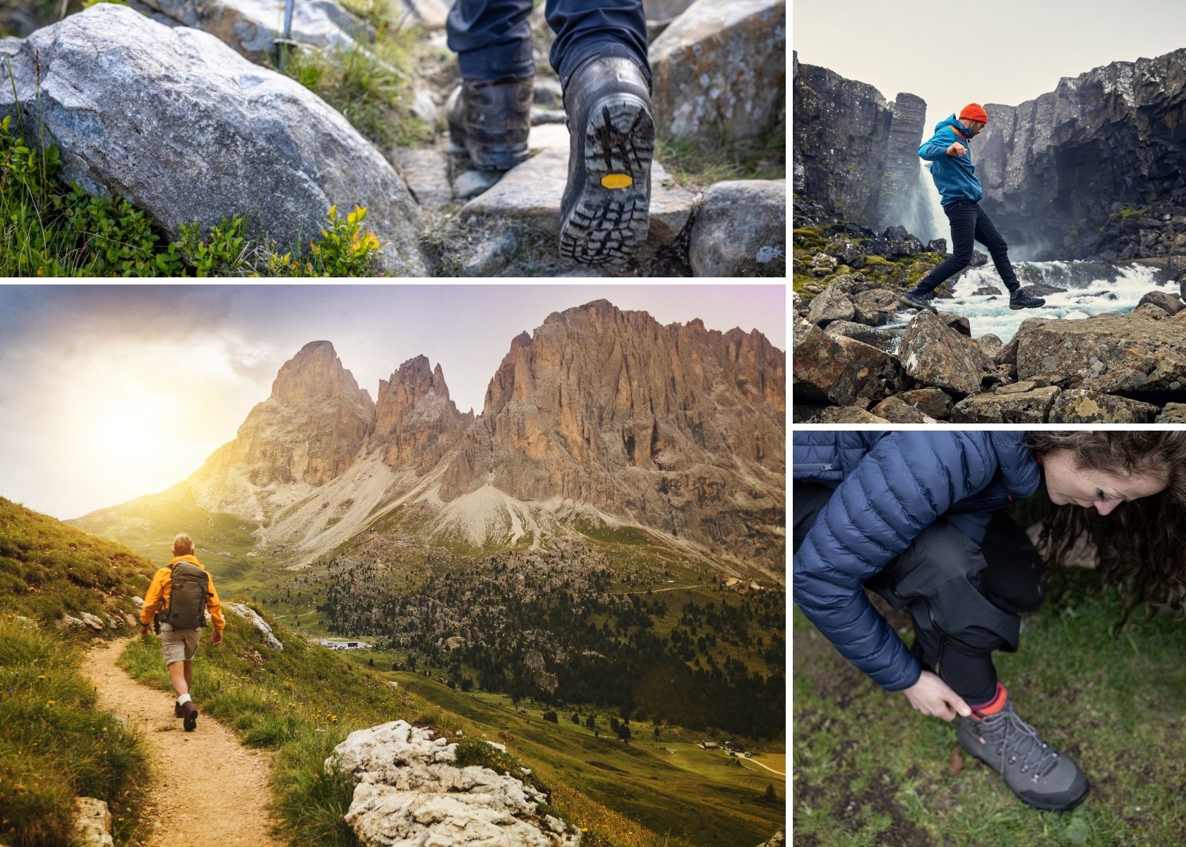 An image of people hiking in their walking boots 