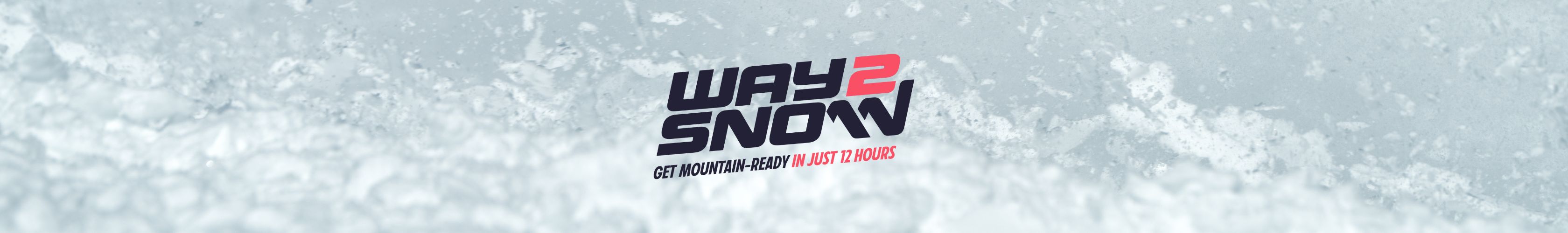 Way 2 Snow logo on snowy background