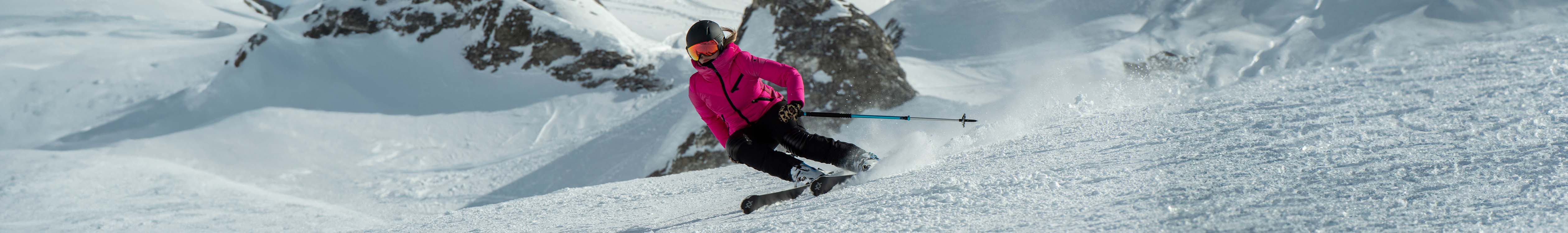 Woman skiing
