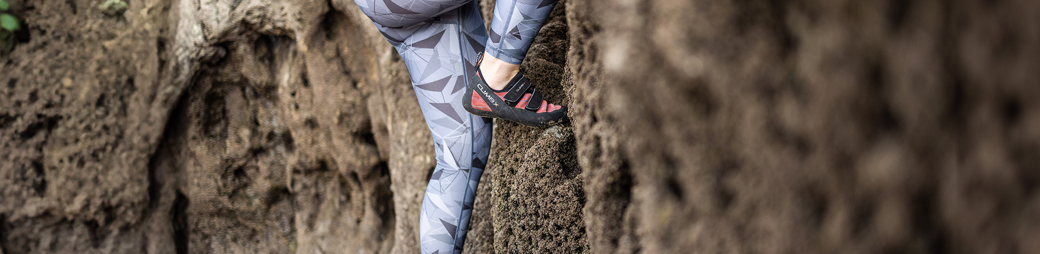 A person climbing 
