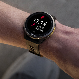 Shop electronics. A close-up of a sports watch on a pearson's wrist