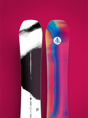 Shop ski equipment. A salamon skis on graded orange and red background