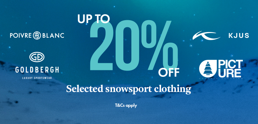 snowsports clothing offer - 20% off