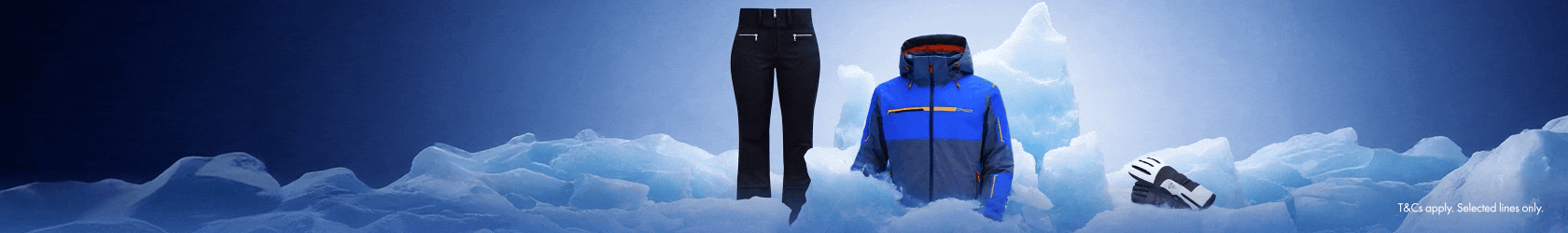 Shop cool savings snowsport clothing + equipment offer