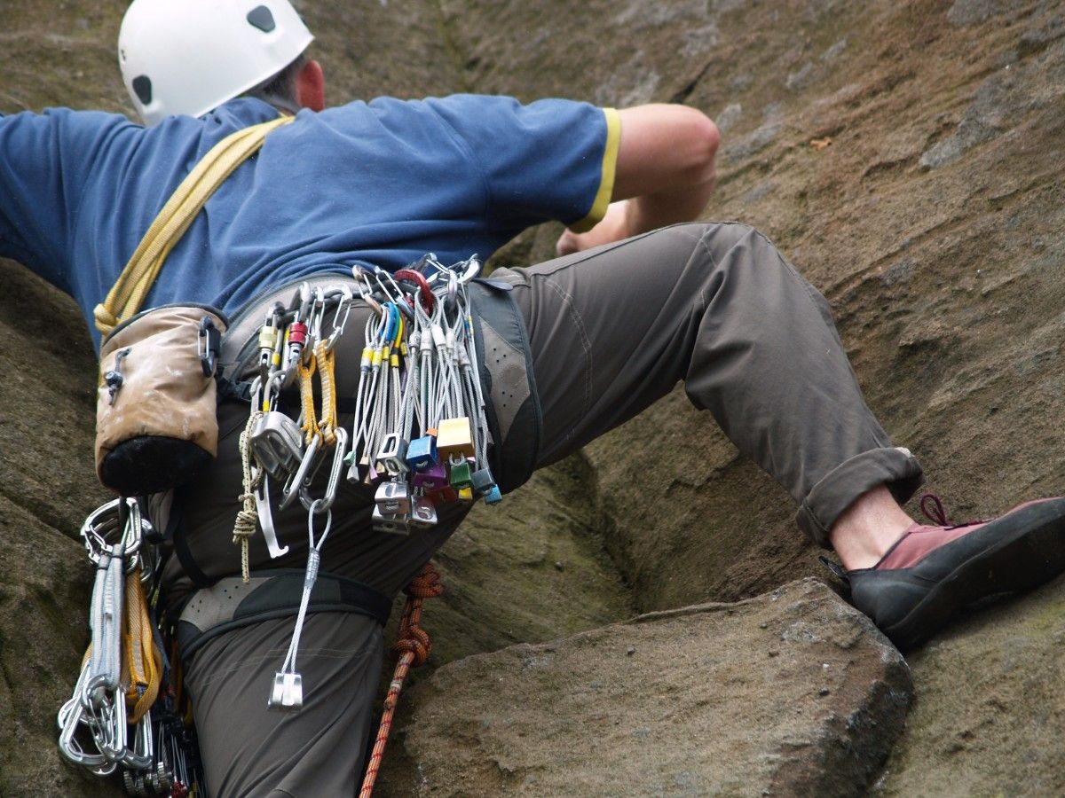 A man climbing 