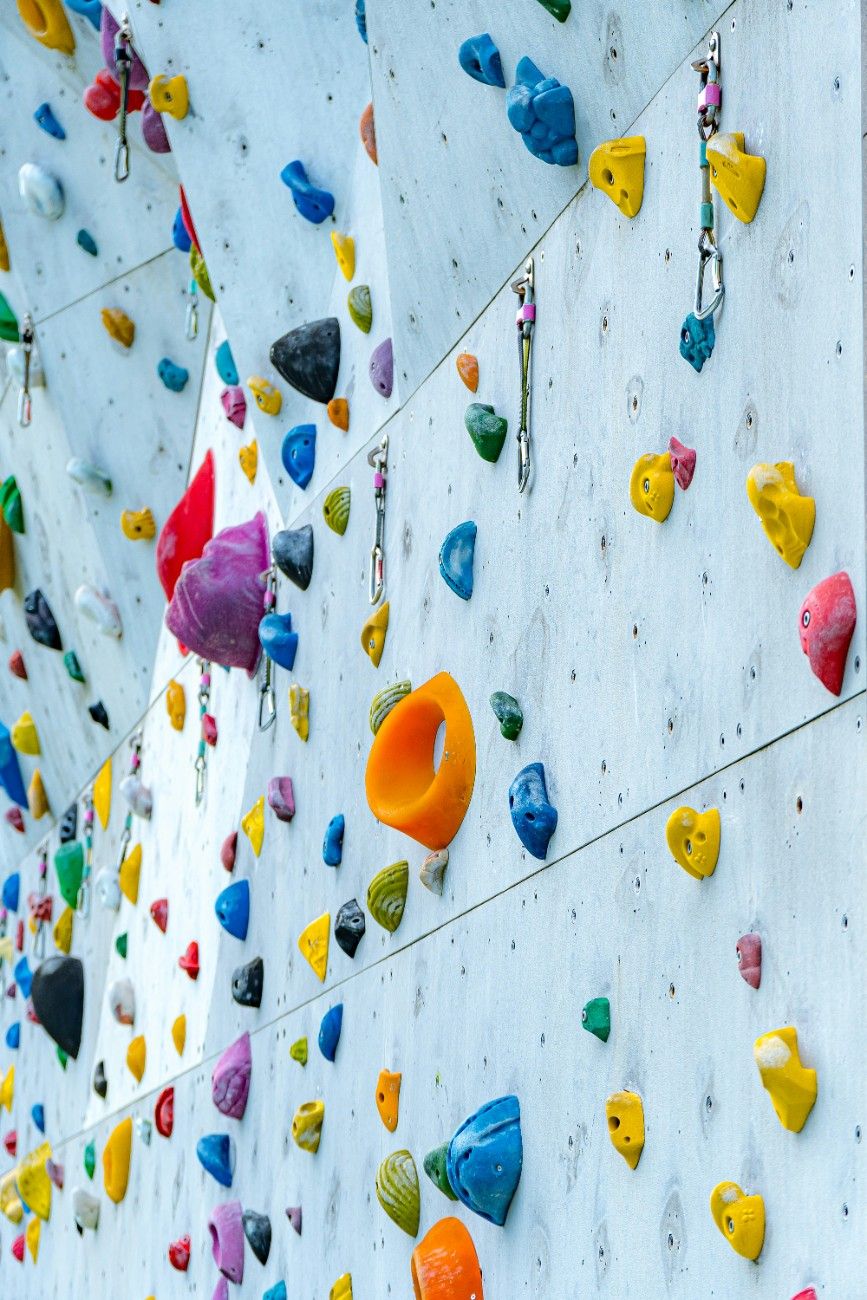 A climbing wall