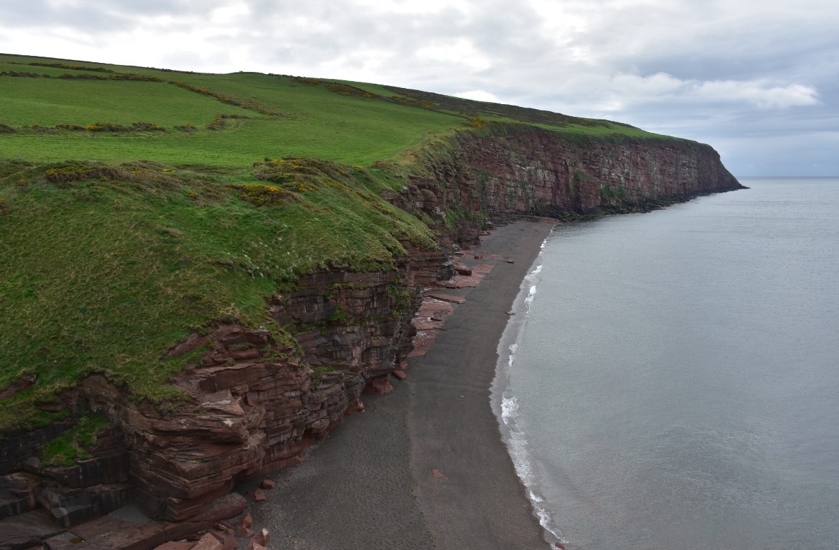 A cliff edge at St Bees