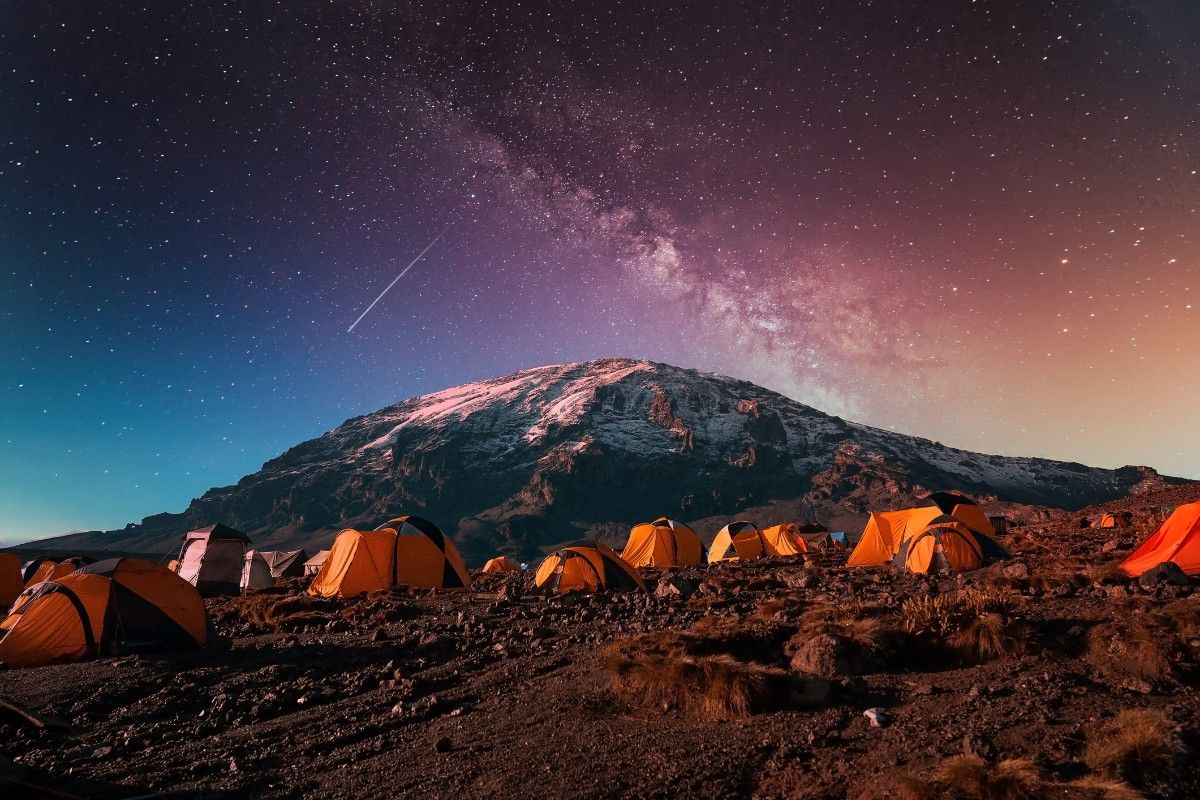 Camping under the stars at Kilimanjaro 